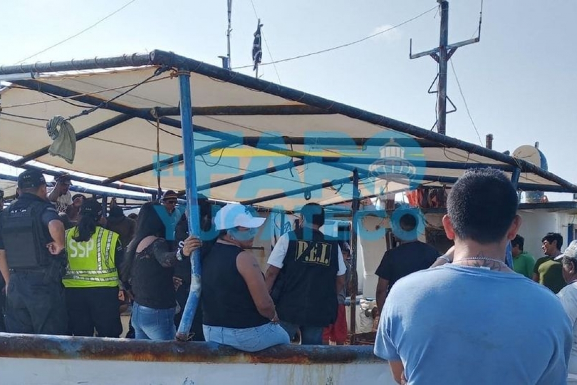 Pleito entre pescadores en alta mar con saldo de un herido