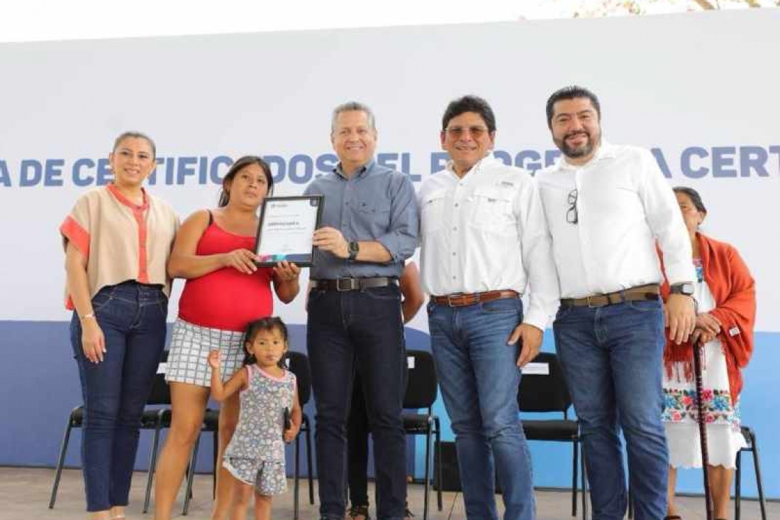 Entregaron 428 certificados de asignación de predio en el sur meridano