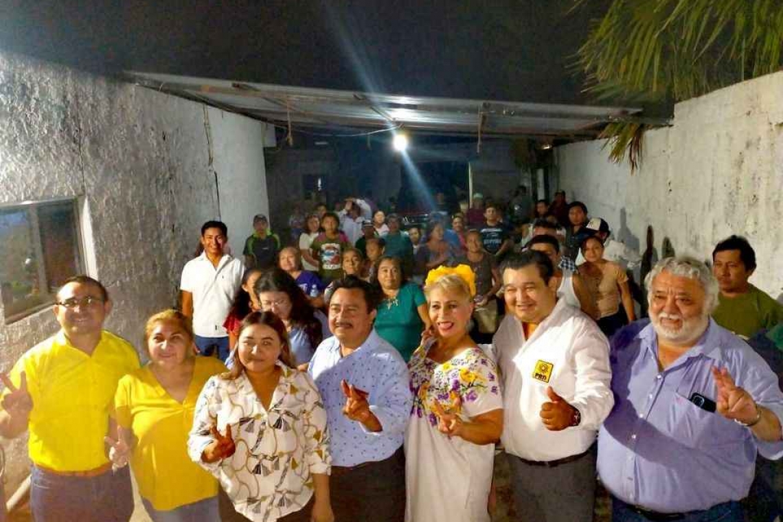 TINA TUYUB DE CAMPAÑA POR EL ORIENTE DEL ESTADO