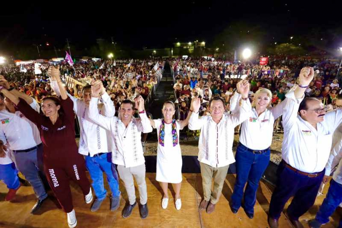 CLAUDIA SHEINBAUM: YUCATÁN YA DECIDIO SUMARSE A LA 4T