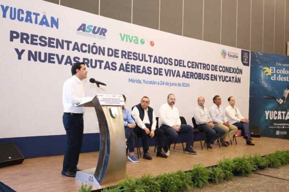 Yucatán, con máximos históricos en llegada de pasajeros y volumen de carga por vía aérea en primer semestre del año