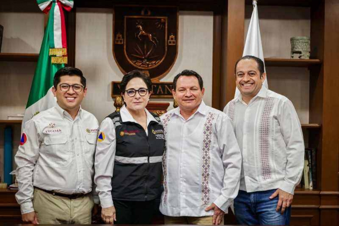  Fortalecen Gobierno Estatal y Federal la Protección Civil en Yucatán