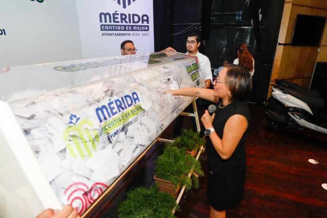 Ayuntamiento de Mérida premia a ciudadanos cumplidos, da a conocer los 79 ganadores del Sorteo “Gana Mérida, ganas tú”.
