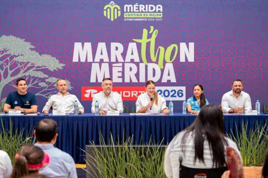 Ayuntamiento presenta la convocatoria del Marat´hon Mérida Banorte 2026