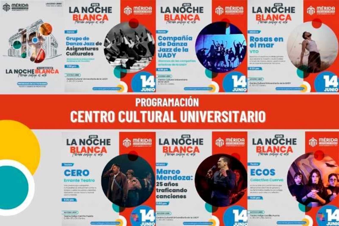 El talento de la UADY participará en La Noche Blanca 2025