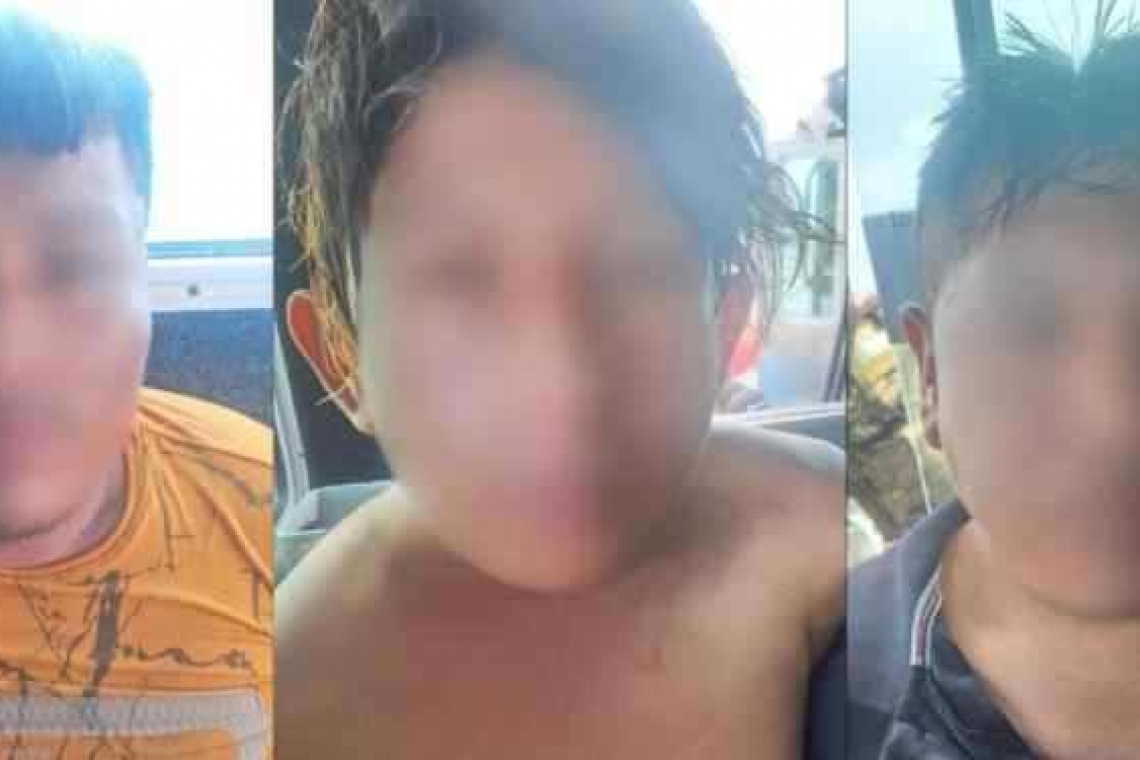 Tres detenidos por captura ilegalmente pulpo en costas yucatecas.