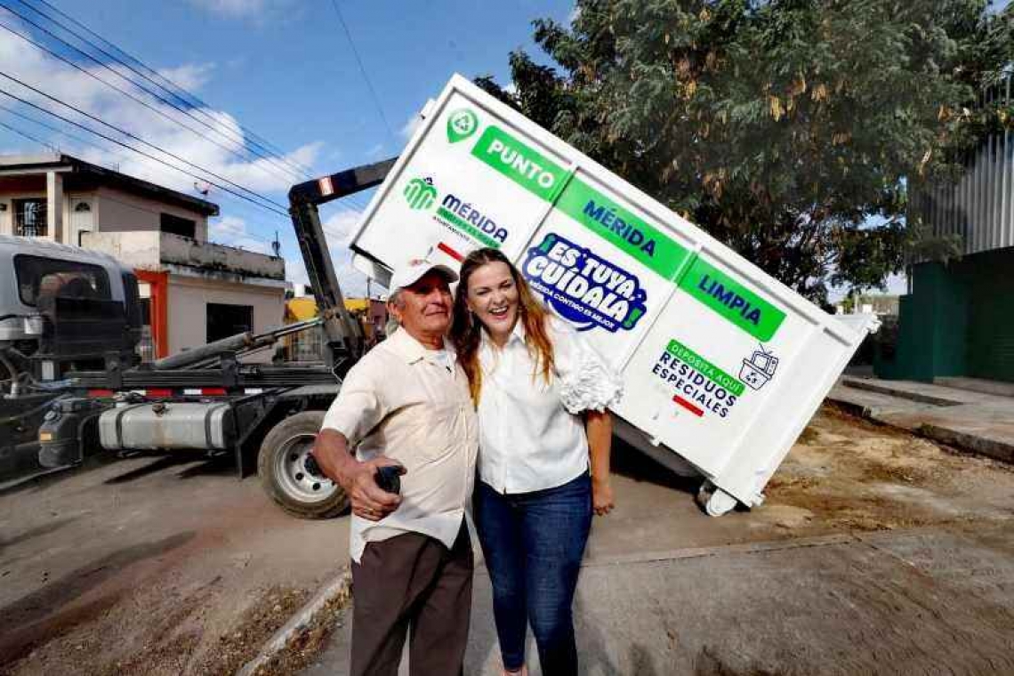 Con Mérida Limpia, sacamos de las calles más de 2 mil 500 toneladas de desechos con programas y acciones que emprendimos en esta administración: Cecilia Patrón.