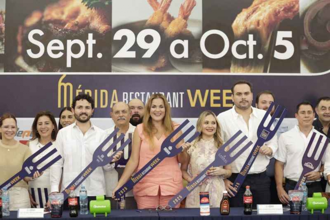 Evento gastronómico del 29 de septiembre al 5 de octubre, nacional e internacional de Mérida.