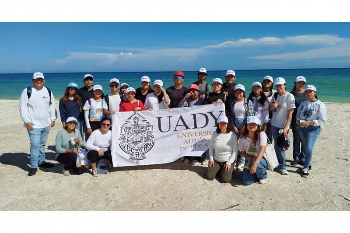 Más de 250 estudiantes de la UADY participaron en la limpieza simultánea de playas
