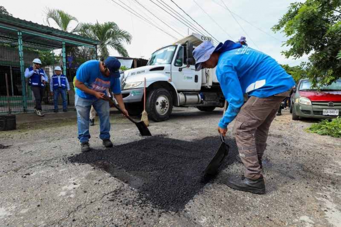 ﻿Municipio de Mérida redobla esfuerzos de servicios urbanos en zonas afectadas por lluvia.