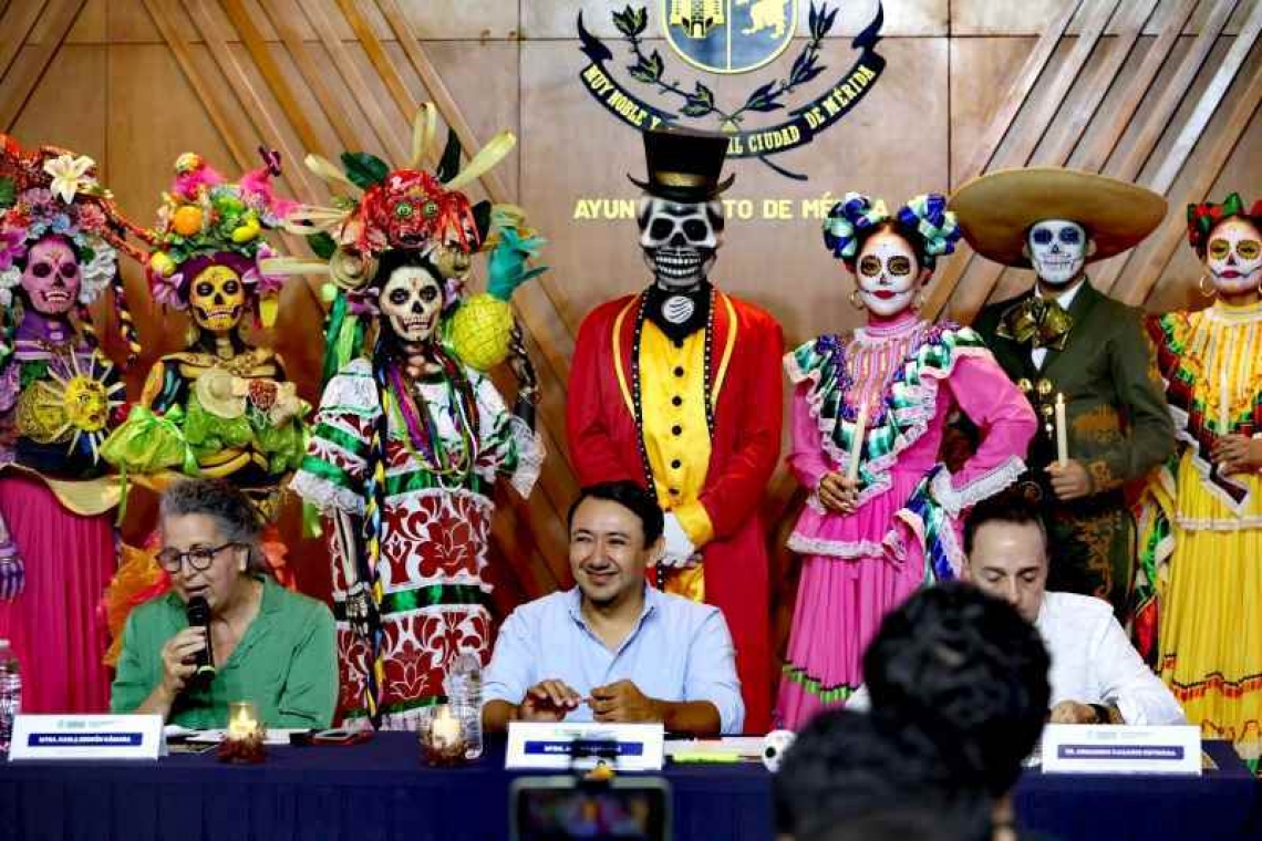 Ayuntamiento de Mérida presentó el Desfile de Catrinas 2025.