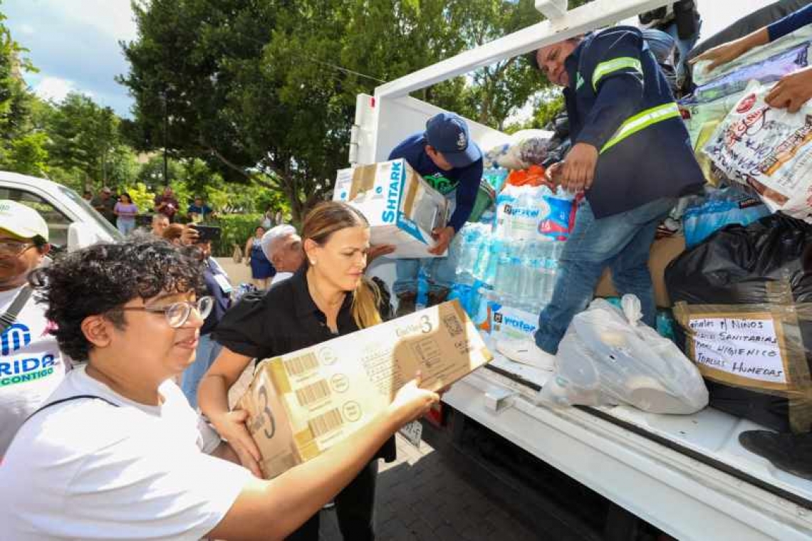 ﻿Cecilia Patrón Laviada, Alcaldesa de Mérida envíó a damificados el apoyo de los Meridanos