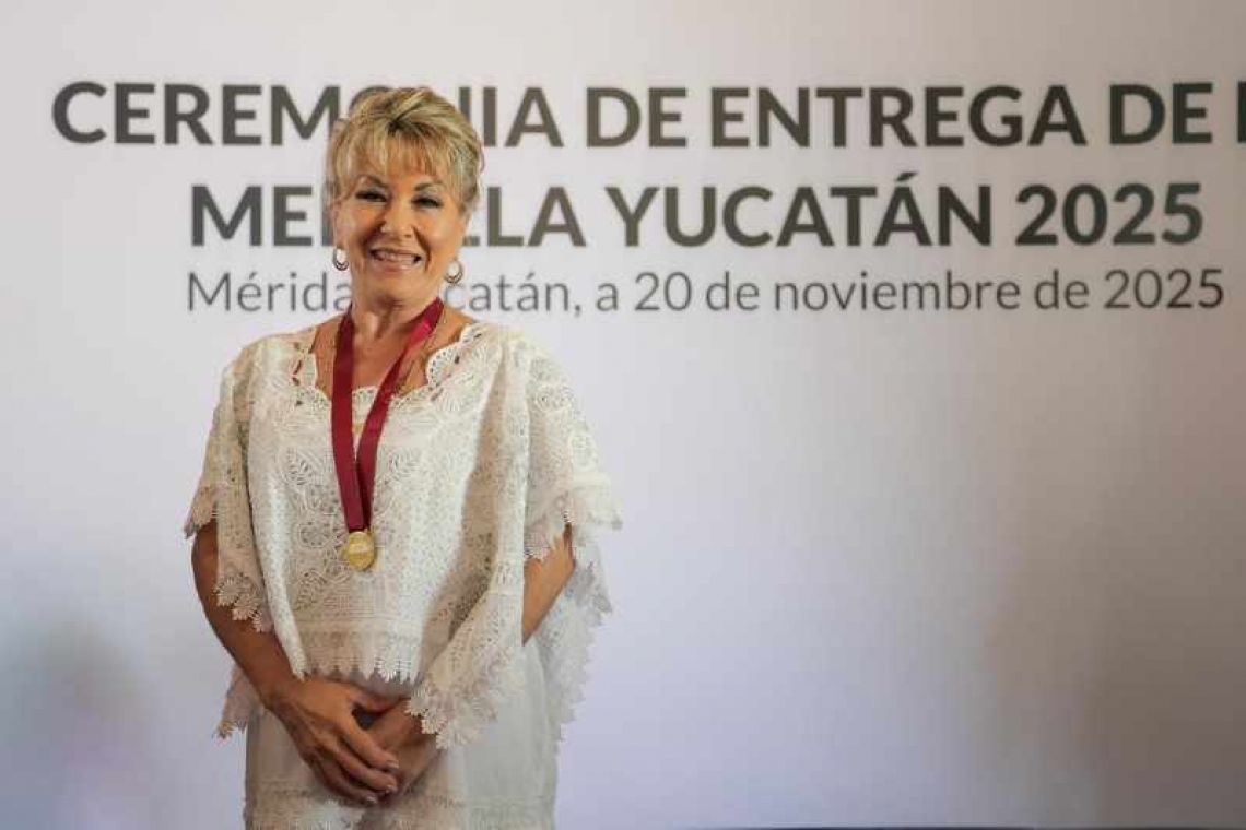 Maricarmen Pérez recibe la Medalla Yucatán 2025