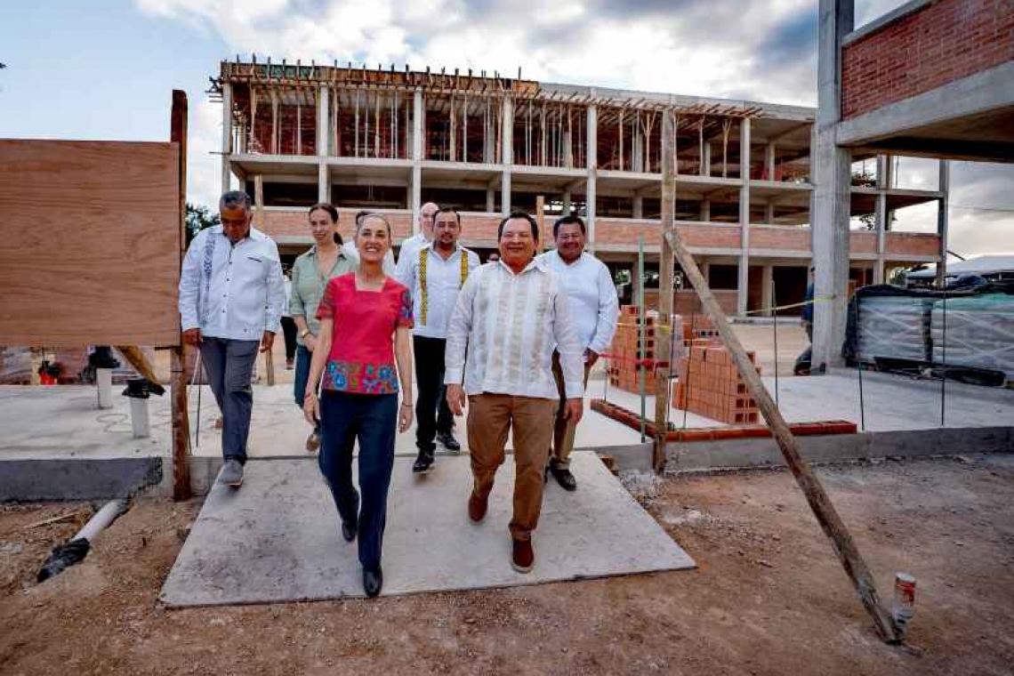 La Presidenta Claudia Sheinbaum y Gobernador Joaquín Díaz Mena supervisan obras estratégicas para Yucatán