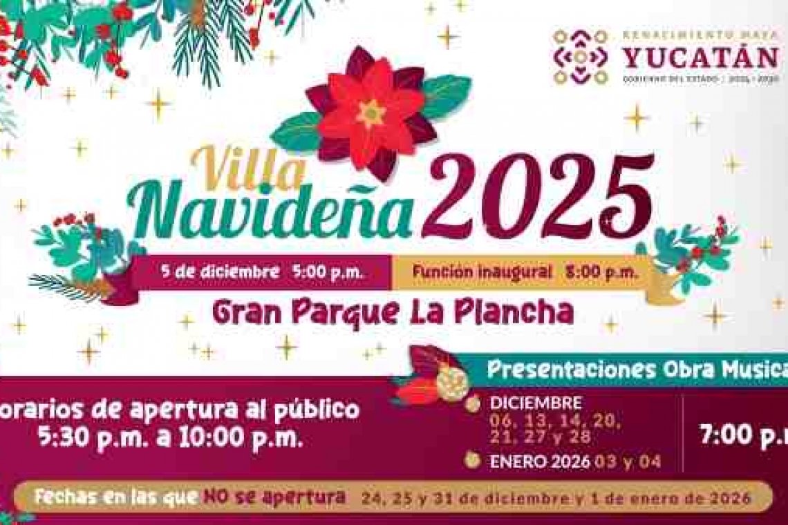Villa Navideña 2025 en la plancha para disfrutar la magia de la temporada decembrina.