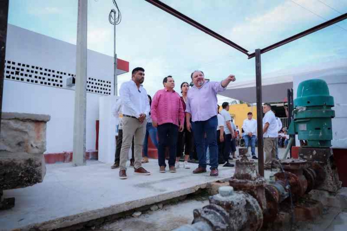 ﻿  Invierten más de 2.3 millones en agua potable para Teya.