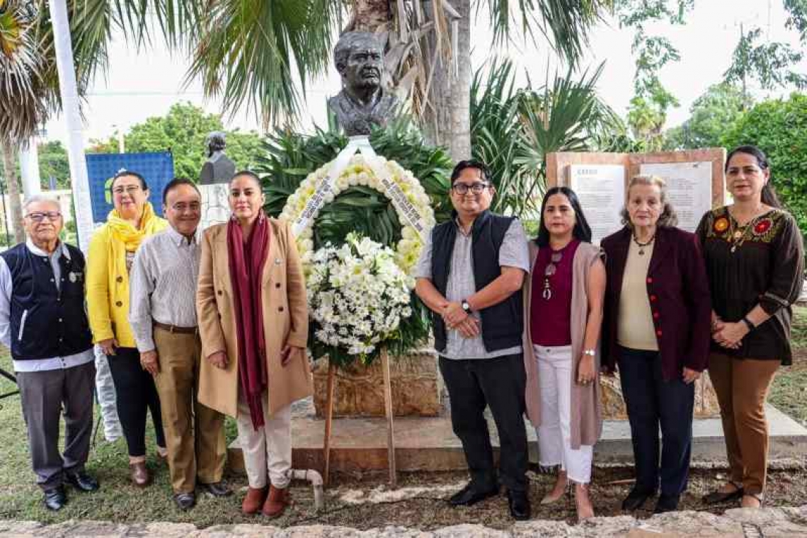 Homenaje al "Vate", Ricardo López Méndez.