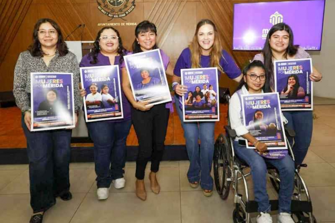 Juntas avanzamos por una Mérida mejor, Cecilia Patrón refrenda que la prioridad del Ayuntamiento son las mujeres.