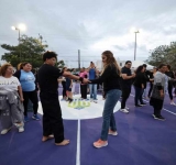 CECILIA PATRÓN PROMUEVE MACROCLASE DE DEFENSA PERSONAL EN CANCHA VIOLETA.