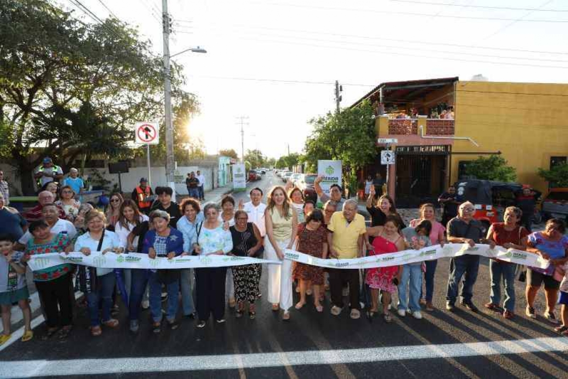   Entrega Cecilia Patrón mejoras en infraestructura urbana y espacios públicos en la zona de Vergel y San Antonio Kaua.