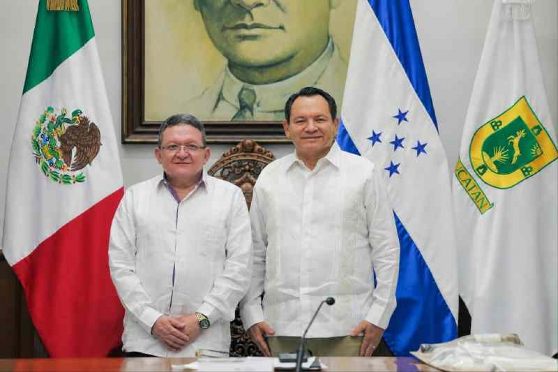 GOBIERNO DE YUCATAN Y HONDURAS ESTRECHAN RELACIONES DE COOPERACION.