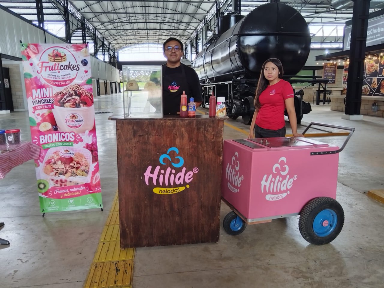 Puesto de Hilide Helados en el Heladiza Fest