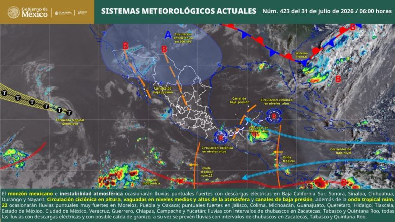 Calor de hasta 42 °C y lluvias para Yucatán este viernes