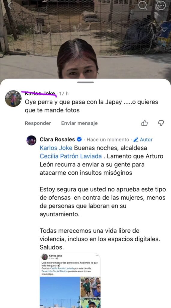Cecilia separa a trabajador municipal tras denuncia por violencia digital
