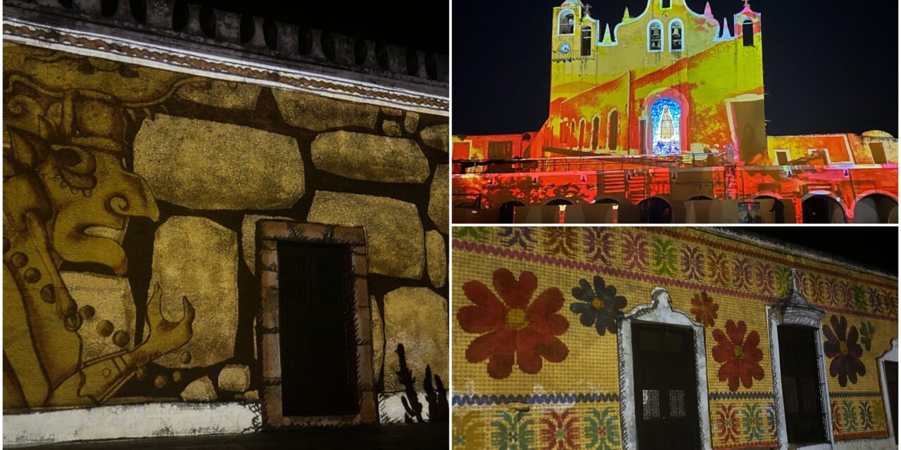 Diez años de Senderos de Luz: Izamal reta a su mapping a mirar la cultura maya