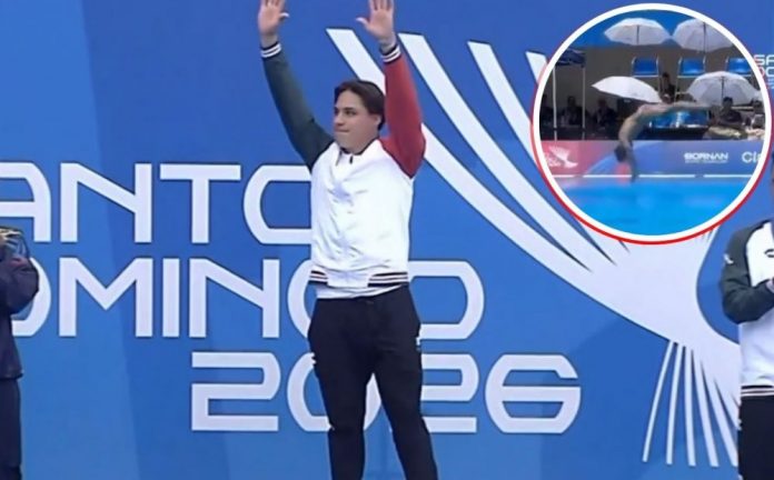 Osmar Olvera se cuelga el oro en trampolín de un metro en Santo Domingo 2026