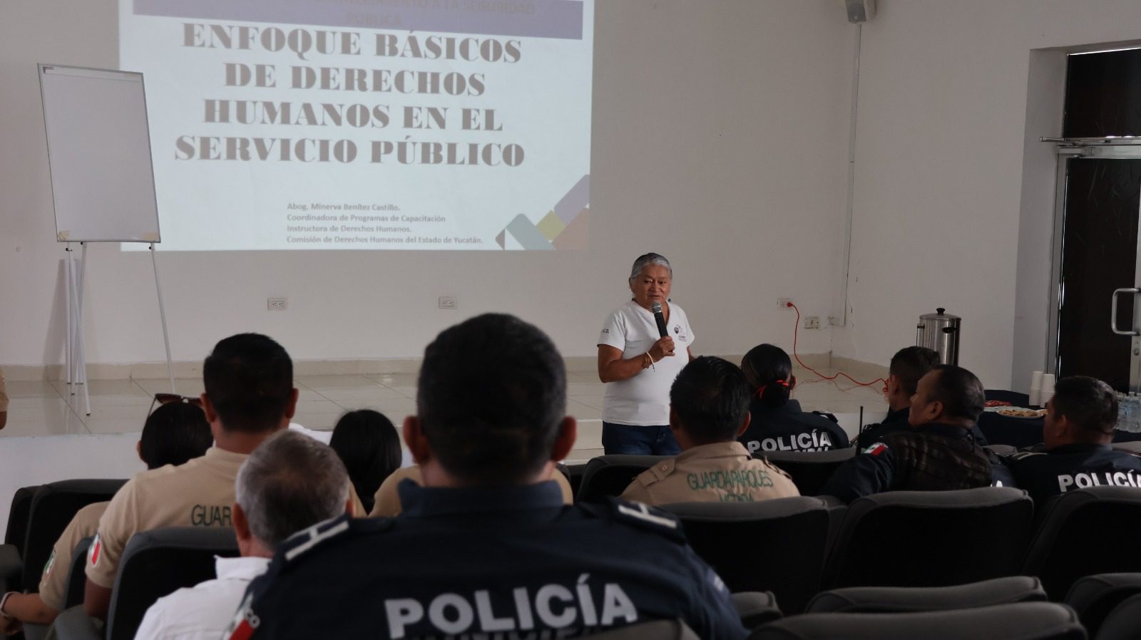 Policía Municipal de Mérida se capacita en derechos humanos con la Codhey