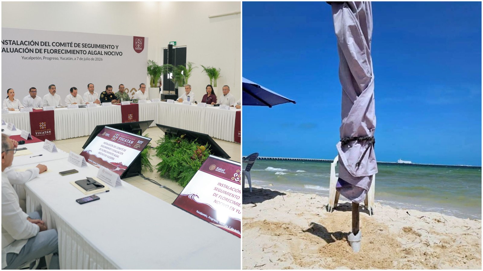Refuerzan vigilancia costera en Yucatán ante Marea Roja en temporada vacacional