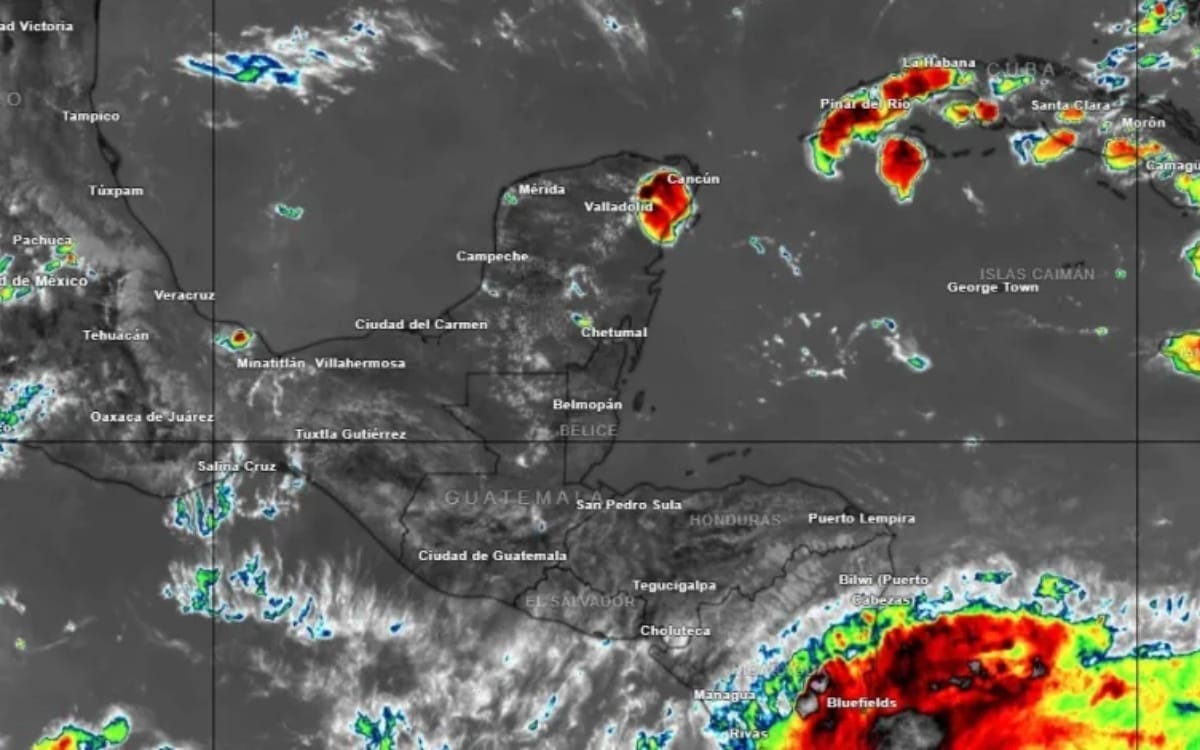 Vaguada Maya y vórtice ciclónico traen tormentas y calor extremo a Yucatán