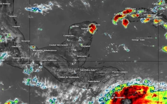 Vaguada Maya y vórtice ciclónico traen tormentas y calor extremo a Yucatán